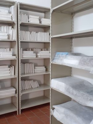 depósito de material con proceso de guarda de conservación